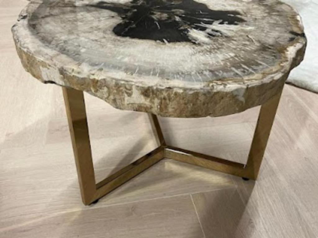 Versteend hout Salontafels - Unieke salontafels!, Huis en Inrichting, Tafels | Salontafels, Ophalen, Nieuw, Rond, 50 tot 100 cm