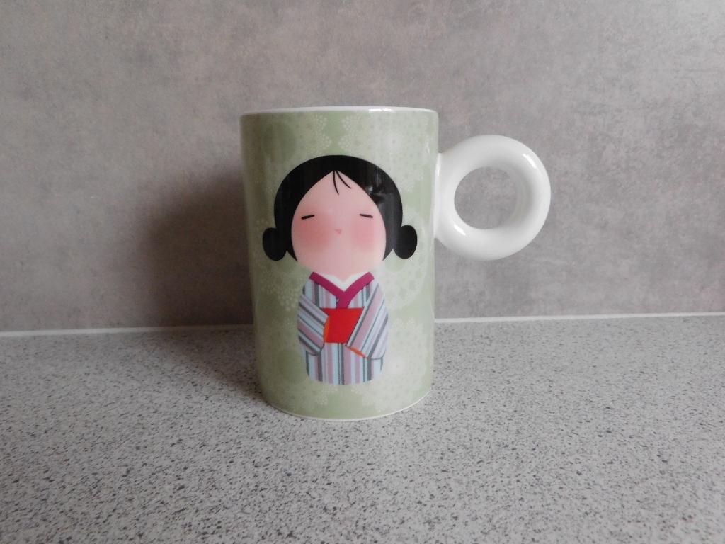 Mok 10,5x7 cm. Fine Bone China Matcha Pret Tea, Ophalen of Verzenden, Zo goed als nieuw, Overige stijlen, Kop(pen) en/of Schotel(s)