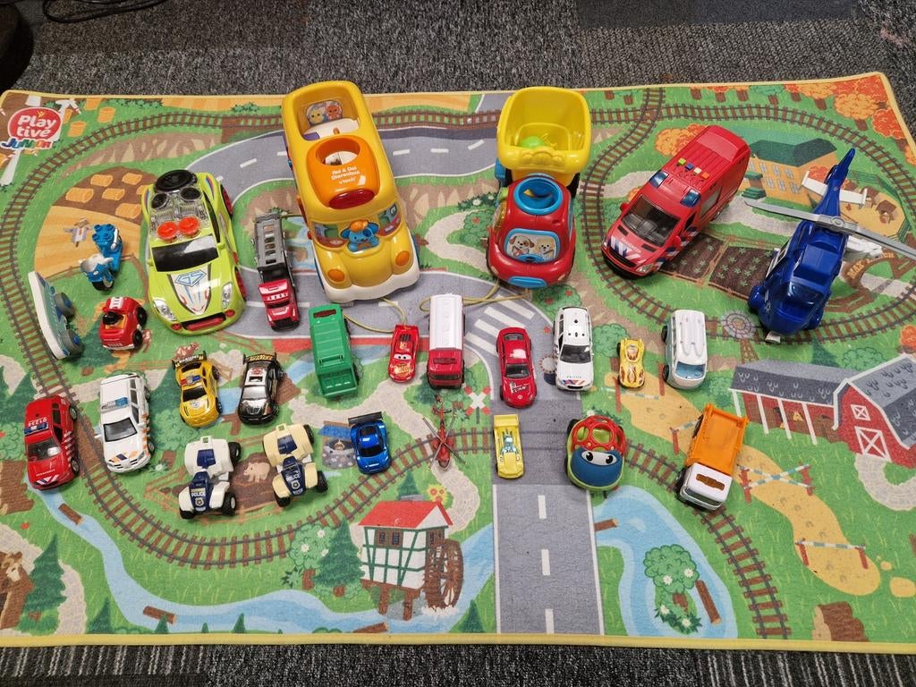 Playtive speelmat en diverse ( Vtech) voertuigen, Ophalen of Verzenden, Gebruikt