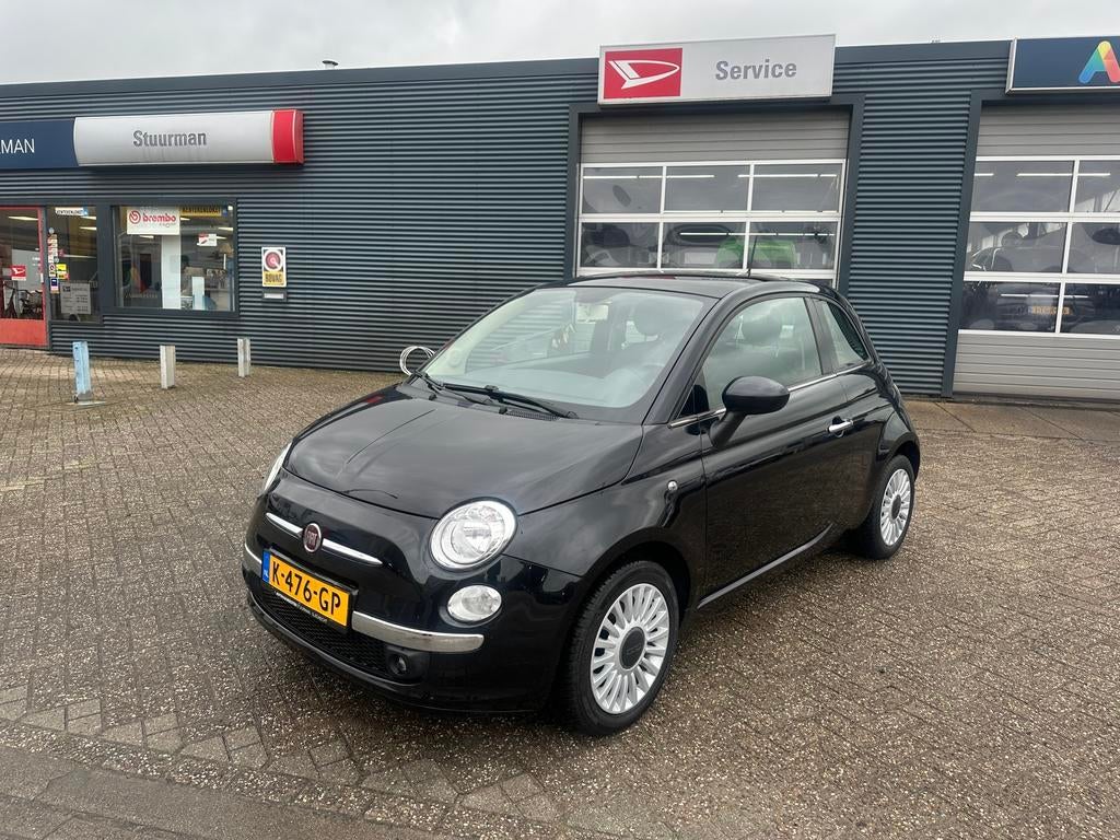 Fiat 500 1.2 C 2012 Zwart, Auto's, Fiat, Bedrijf, Te koop, ABS, Airbags, Bluetooth, Boordcomputer, Centrale vergrendeling, Elektrische buitenspiegels