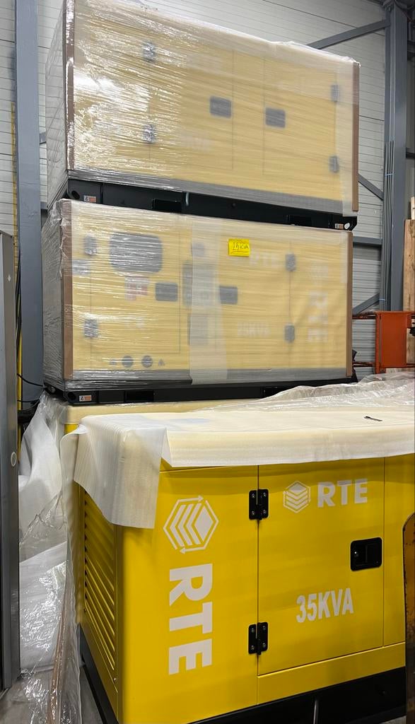 25KVA en 35kVA RTE agregaat / generator, Zakelijke goederen, Machines en Bouw | Aggregaten, Ophalen of Verzenden