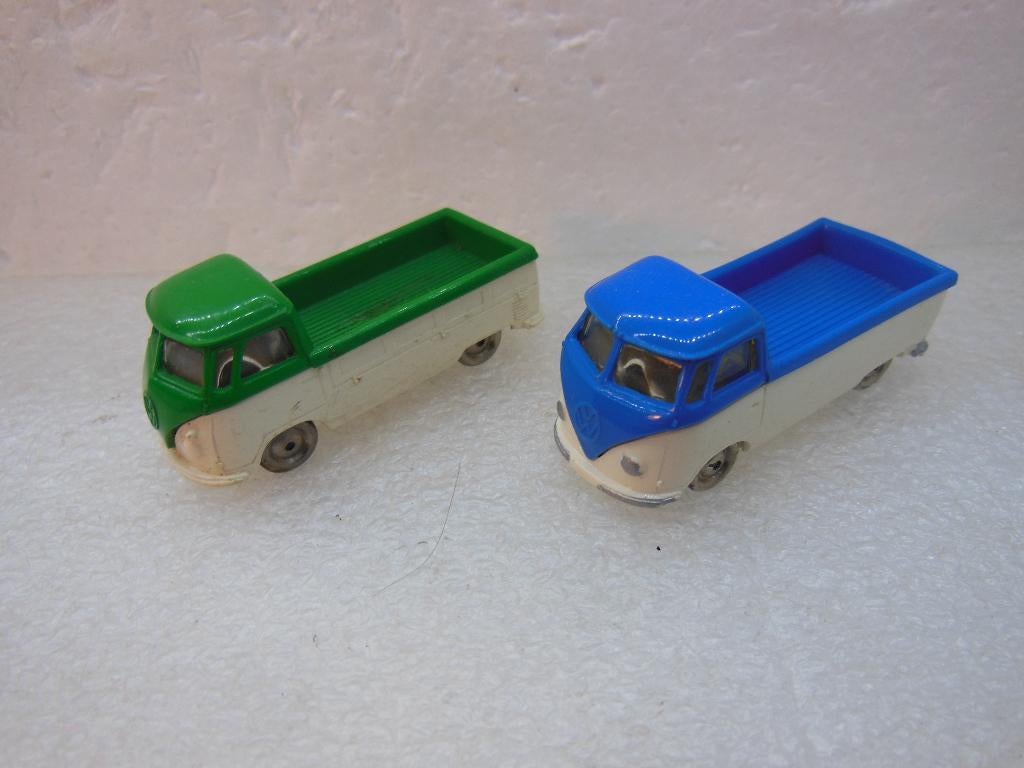 LEGO 259/659- 2x VW T1 Pick ups 1:87 Bl./Wi. + Gr./Wi., Hobby en Vrije tijd, Modelauto's | 1:87, Ophalen of Verzenden, Gebruikt