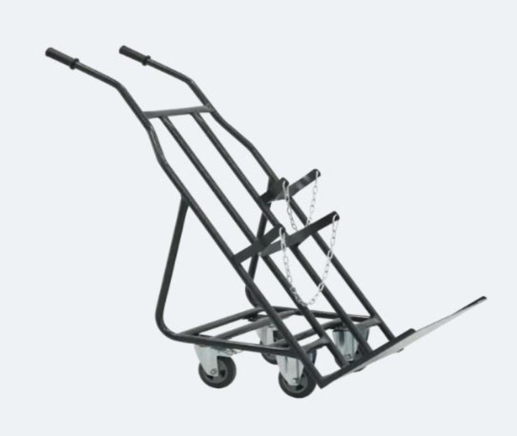 Gasflessen steekwagen dubbel, 100 liter of meer, Ophalen of Verzenden, Nieuw, Steekwagen