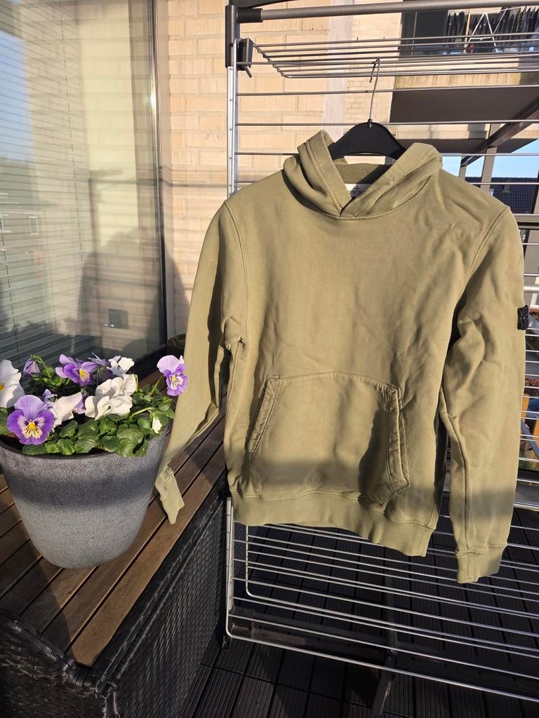 Stone Island Trui Maat 176/XS - Legergroen, Ophalen of Verzenden, Zo goed als nieuw