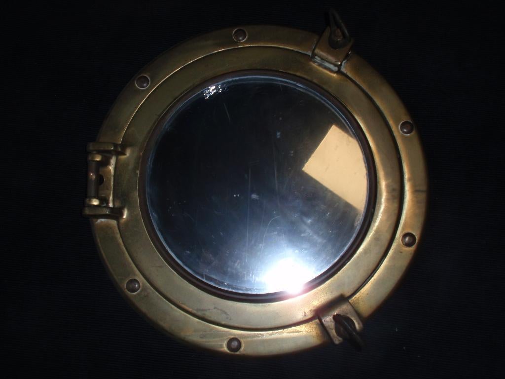 Decoratieve patrijspoort koper. Buitendiameter 25 cm, Ophalen, Gebruikt