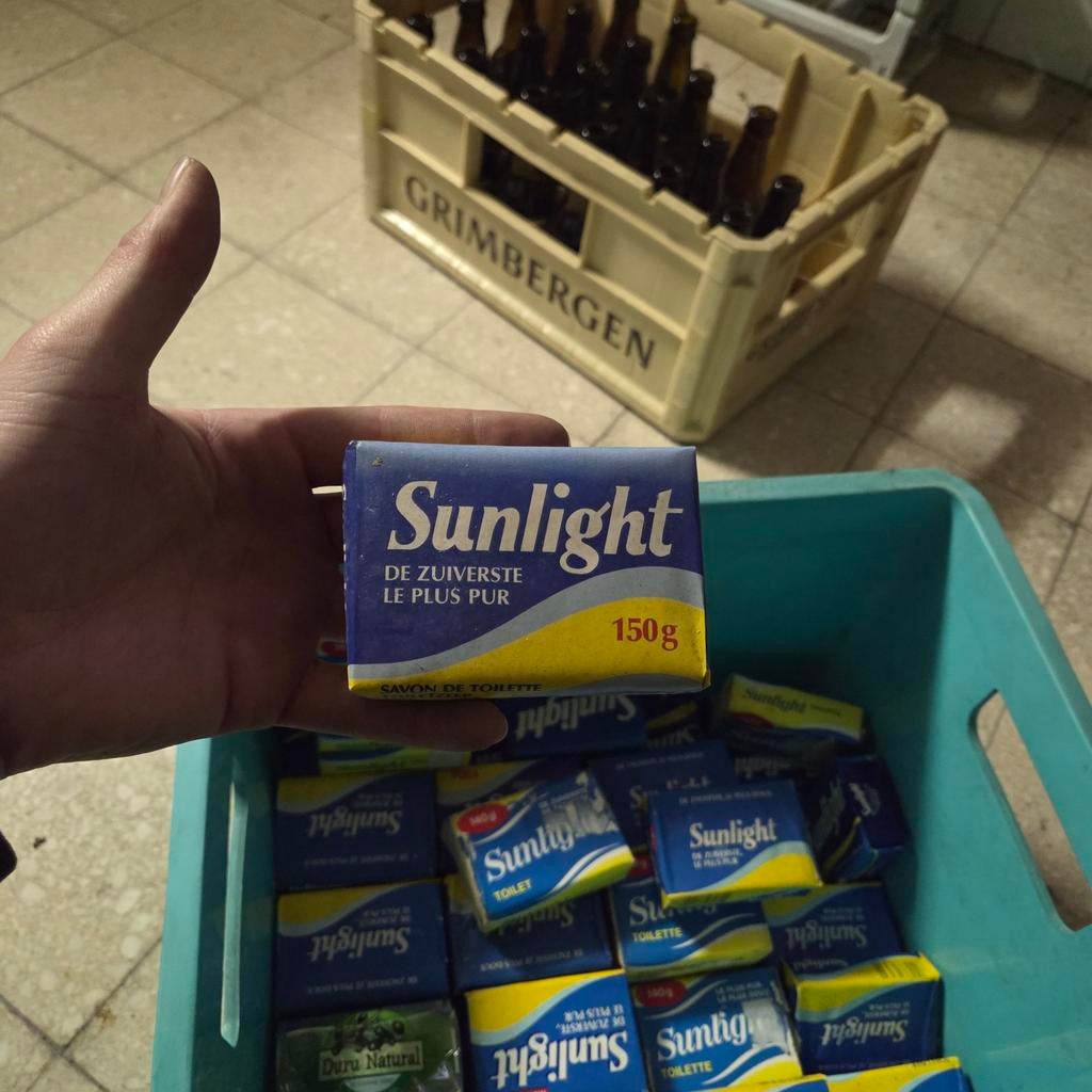 Vintage Sunlight Zeep - 60 stuks - Nieuw in verpakking, Ophalen, Nieuw, Bad & Douche