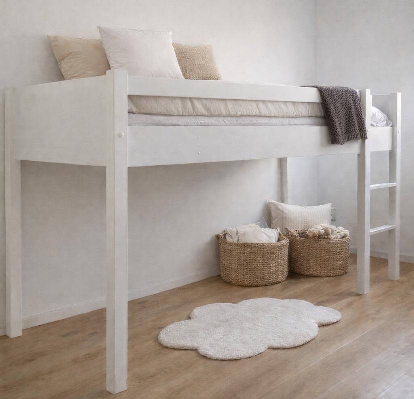 Petit Amelie halfhoogslaper  200x90 hoogte 109, Kinderen en Baby's, Kinderkamer | Stapelbedden en Hoogslapers, Ophalen of Verzenden
