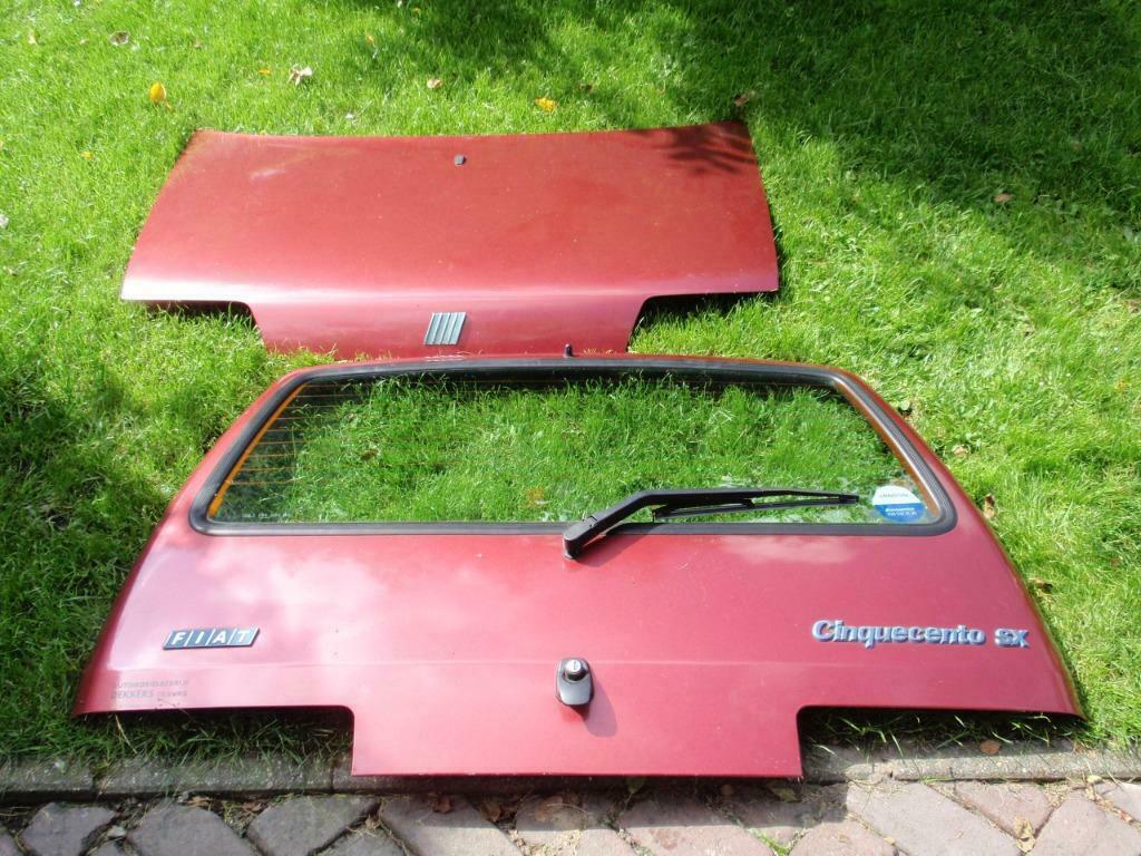 Achterklep + motorkap, Fiat Cinquecento SX, Ophalen of Verzenden, Gebruikt, Fiat, Motorkap