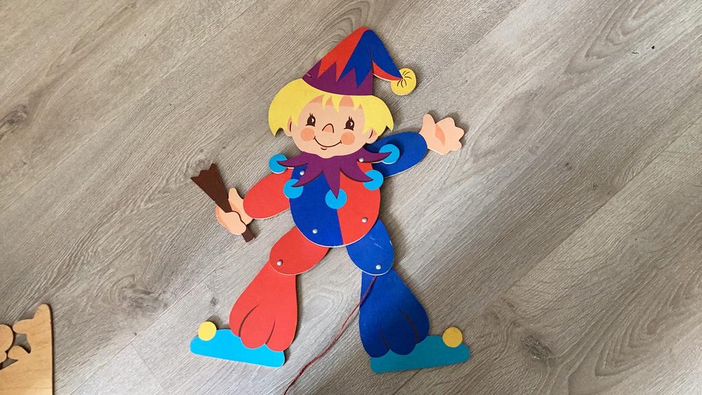 3 houten trekpoppen (leuk voor kinderkamer), Ophalen of Verzenden, Zo goed als nieuw, Overige typen
