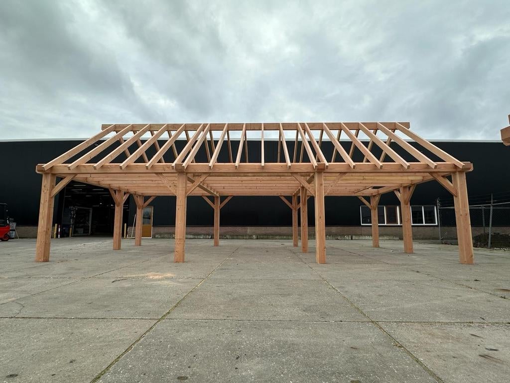 Douglas schuur constructie Zadeldak, Ophalen of Verzenden, Nieuw, Veranda