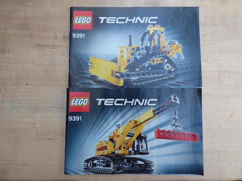 lego 9391 Technische mobiele kraan met boekjes en doos, Kinderen en Baby's, Speelgoed | Duplo en Lego, Ophalen of Verzenden, Gebruikt