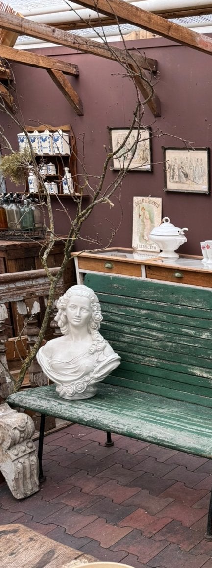 Buste, dame, authentiek, beeldschoon, gedetailleerd, decor, Antiek en Kunst, Curiosa en Brocante, Ophalen