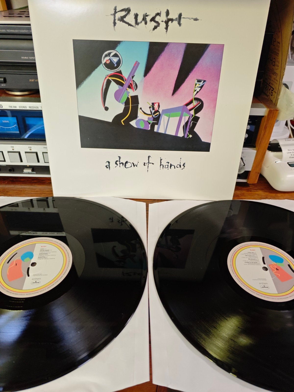 Rush - A Show of Hands (Dubbel-LP), Progressive Rock, Ophalen of Verzenden, Zo goed als nieuw, 12 inch