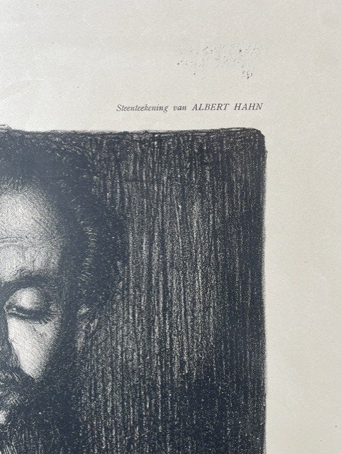 prent litho Albert Hahn 1915 'Het Medium', Antiek en Kunst, Ophalen of Verzenden
