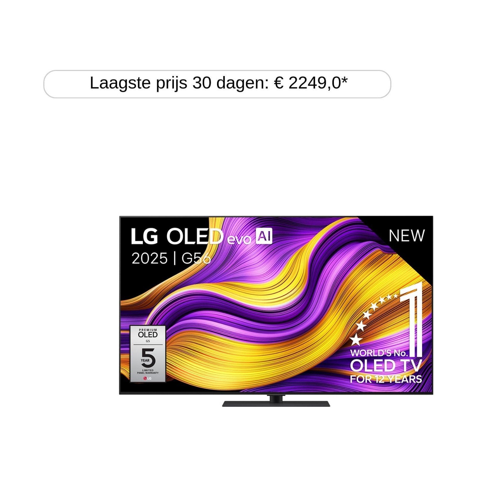 LG OLED evo 65 inch 2025, OLED65G56LS, NIEUW, Ophalen, Nieuw, 100 cm of meer, OLED