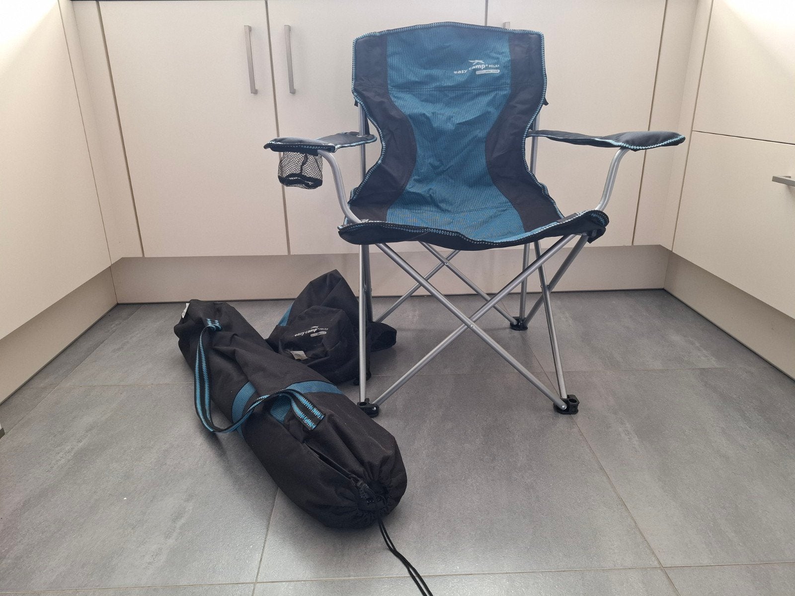 2x opvouwbare Easy Camp Relax armstoel (nieuw), Ophalen, Nieuw, Campingstoel