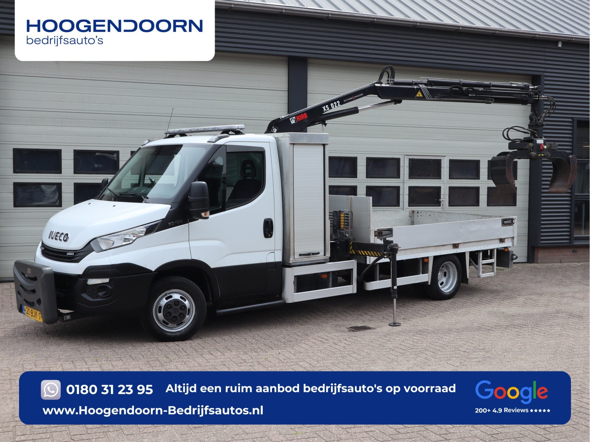 Iveco Daily 50C15 3.0 Euro 6 - HIAB kraan - 2 x PTO - NIDO -, Auto's, Stof, Gebruikt, Euro 6, 4 cilinders
