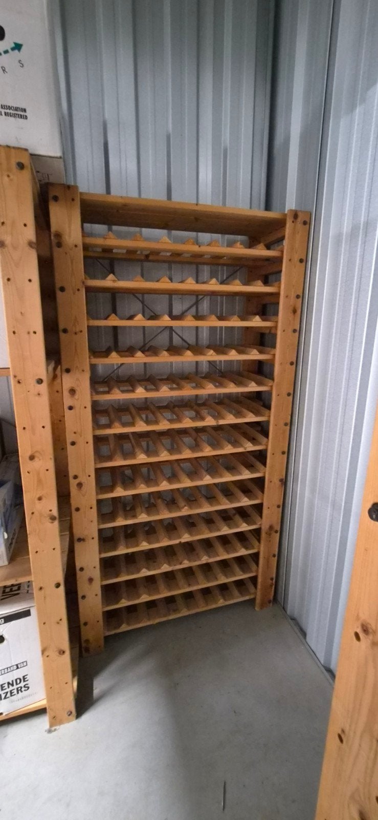 wijnrek IKEA voor meer dan 100 flessen, Ophalen, Gebruikt, Hout