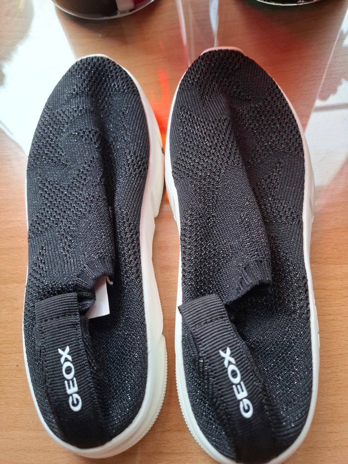 Nieuwe Zwarte Geox Ballerina's/Instappers Maat 35, Geox, Verzenden, Nieuw, Instappers
