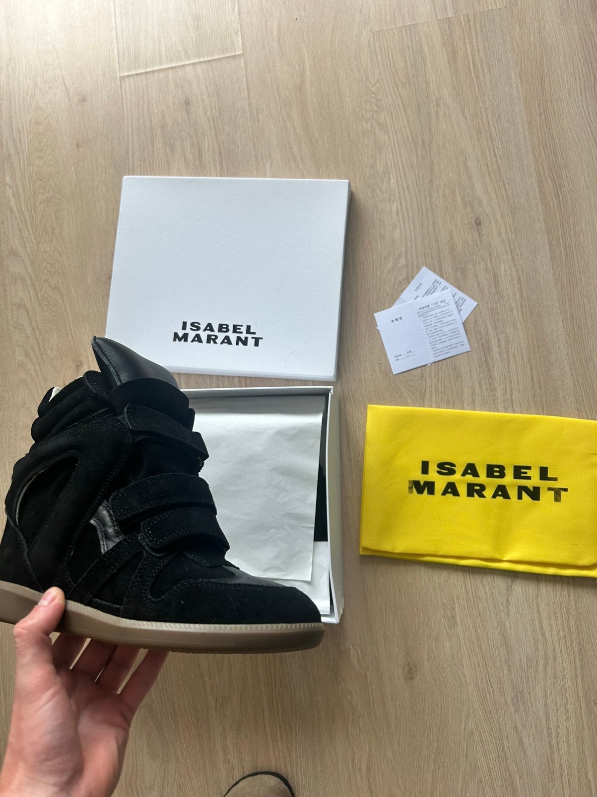 Isabel marant bekett, Ophalen of Verzenden, Zo goed als nieuw, Zwart, Sneakers of Gympen
