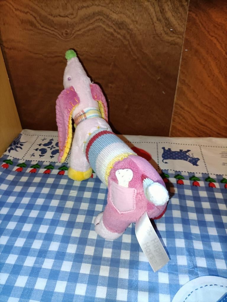 Happy Horse teckel knuffel Pink Dog Dinkey. , Ophalen of Verzenden, Zo goed als nieuw, Overige typen
