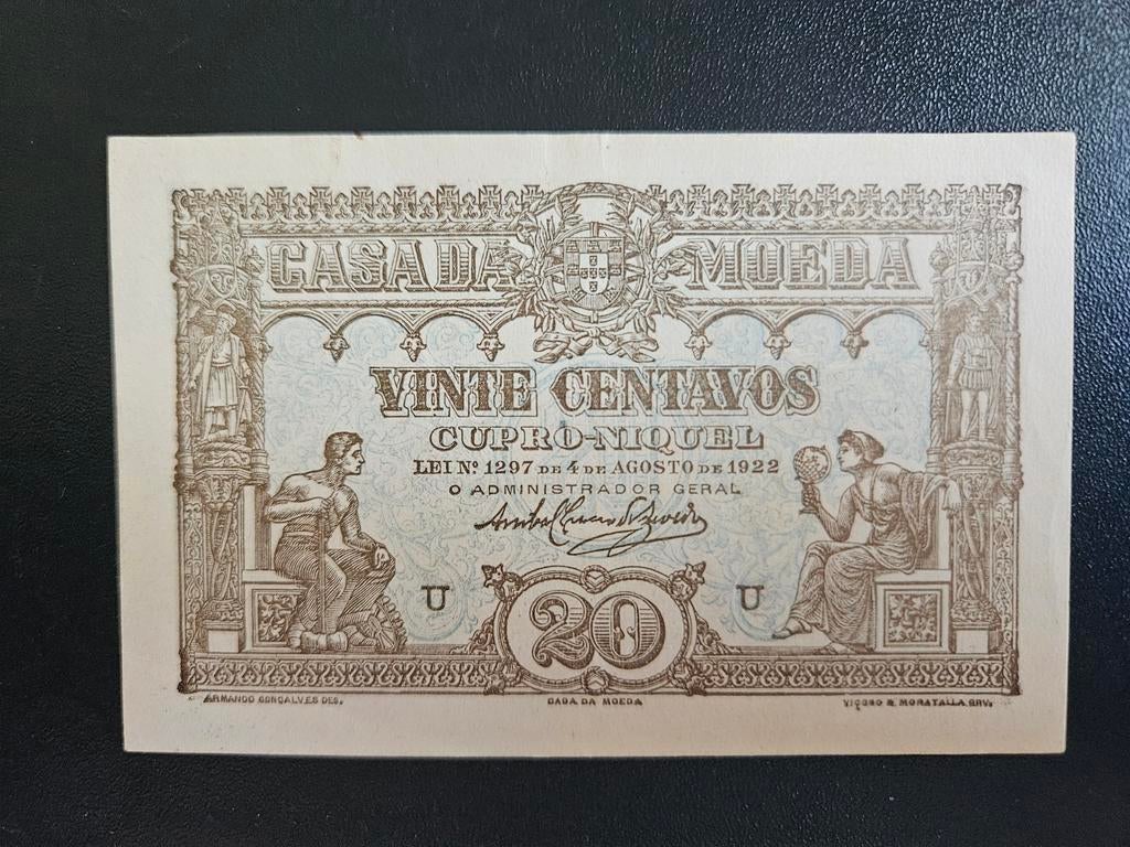 Portugal pick 100 1922 UNC-, Postzegels en Munten, Bankbiljetten | Europa | Niet-Eurobiljetten, Ophalen of Verzenden, Overige landen