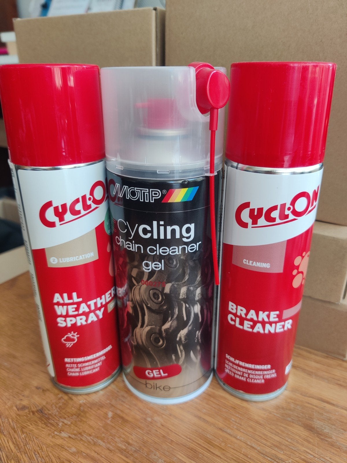 Onderhoudsset cyclon. kettingreiniger, spray, en remreinige, Ophalen of Verzenden, Nieuw