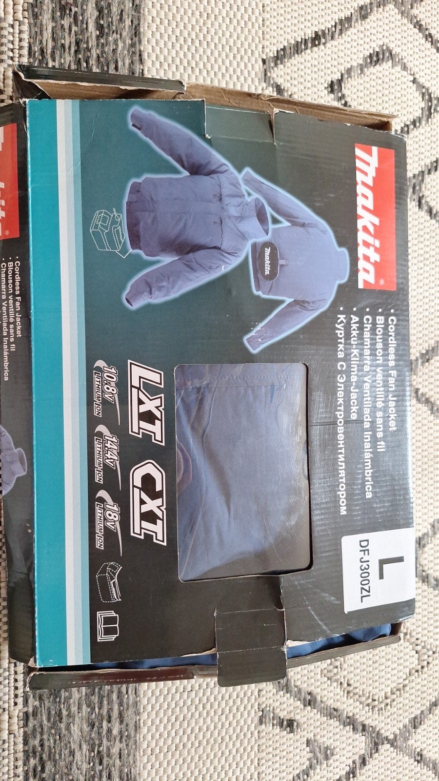 Makita DFJ300ZLAccu Ventilator Jas LXT CXT 10.8V-18V - Nieuw, Ophalen of Verzenden, Nieuw