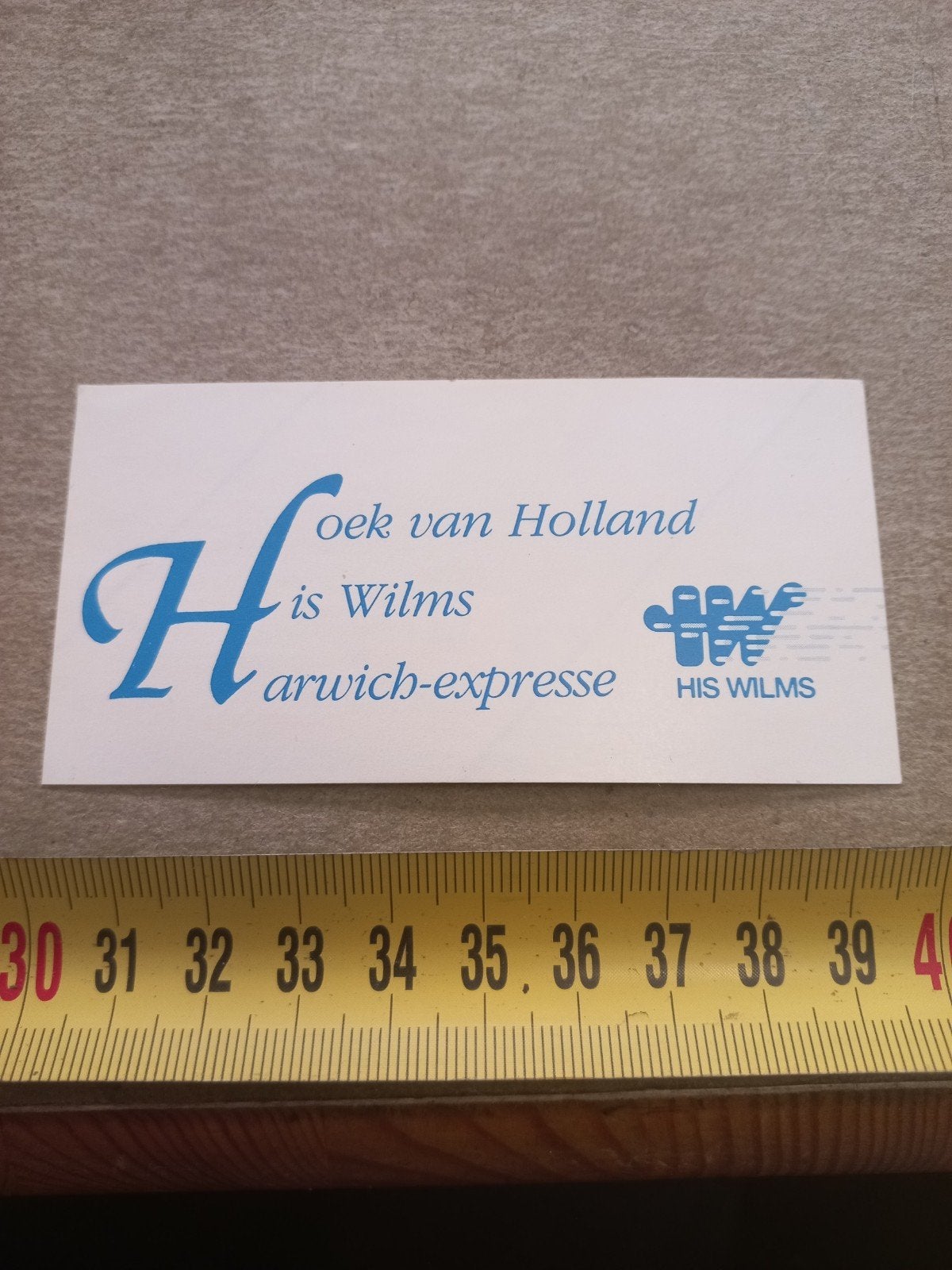 Vintage Hoek van Holland Harwich-expresse, Ophalen of Verzenden, Bedrijf of Vereniging