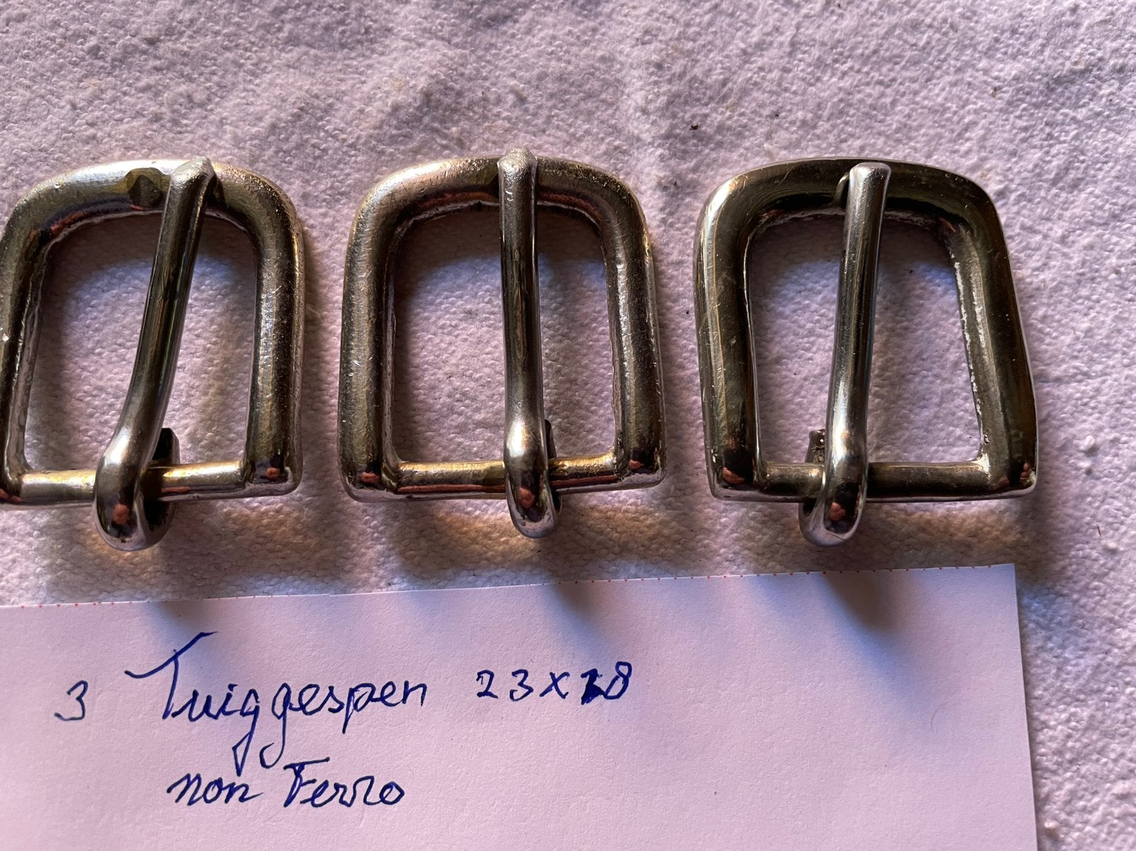 3 tuiggespen  23 x 27,5, Overige disciplines, Zilver, Mentuig, Zo goed als nieuw