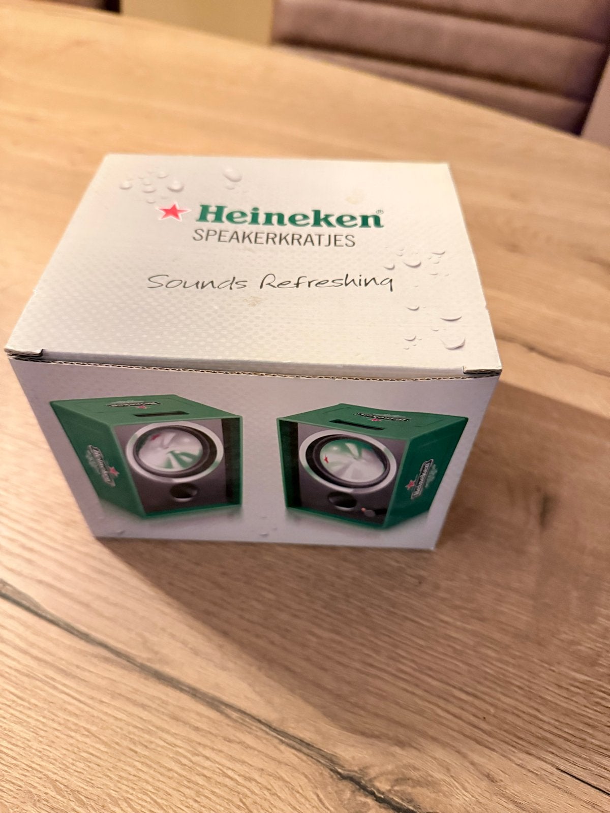Heineken Speakerkratjes - Collectors Item, Audio, Tv en Foto, Luidsprekers, Overige merken, Inclusief kabels, Speakerset, Nieuw