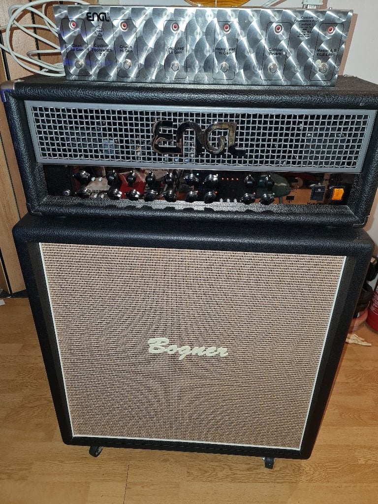 Engl Powerball & Engl Footswitch Z5 & Bogner 4 X12 uit de UK, Ophalen, Zo goed als nieuw, Gitaar, 100 watt of meer