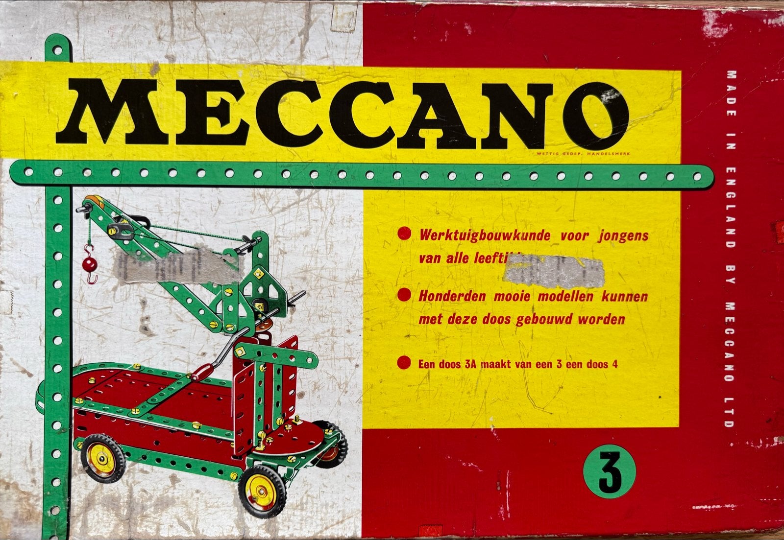 Vintage Meccano Bouwdoos No. 3, Ophalen, Gebruikt