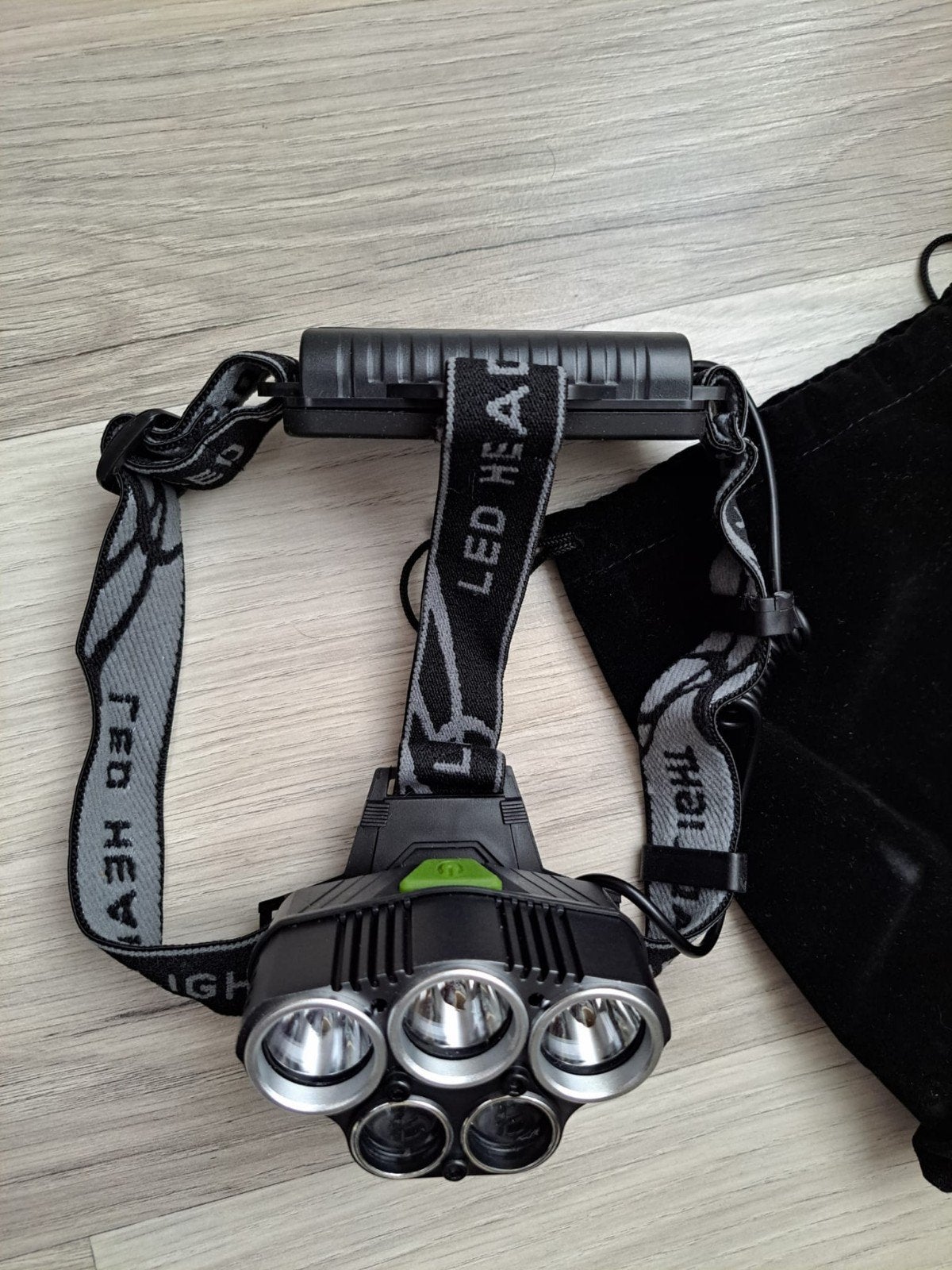 Krachtige oplaadbaar LED hoofdlamp - excl. 2x 18650 batterij, Ophalen of Verzenden, Nieuw, Batterij