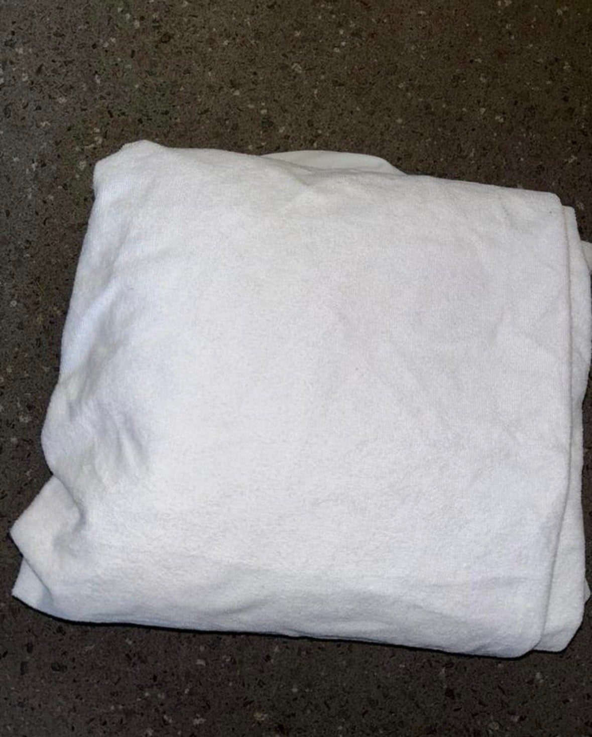 Matrasbeschermer badstof katoen voor zorgmatras, Ophalen of Verzenden, Wit, Overige typen