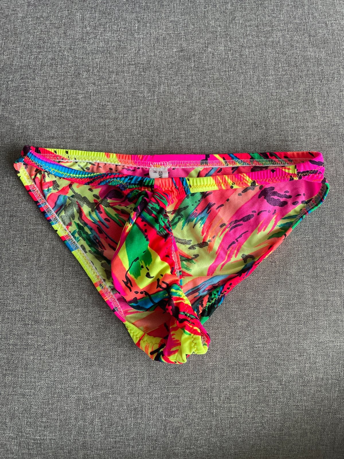 Neon Zwemslip - M, Verzenden, Maat 48/50 (M), Meerkleurig, Zwemslip