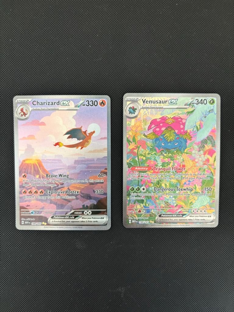 MOET VANDAAG WEG: Charizard & Venusaur, 151 set te koop, Hobby en Vrije tijd, Verzamelkaartspellen | Pokémon, Ophalen of Verzenden