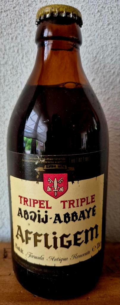 AFFLIGEM Abdij fles tripel bier br. De Smedt 1986. 8 %, Ophalen of Verzenden, Zo goed als nieuw, Flesje(s), Overige merken