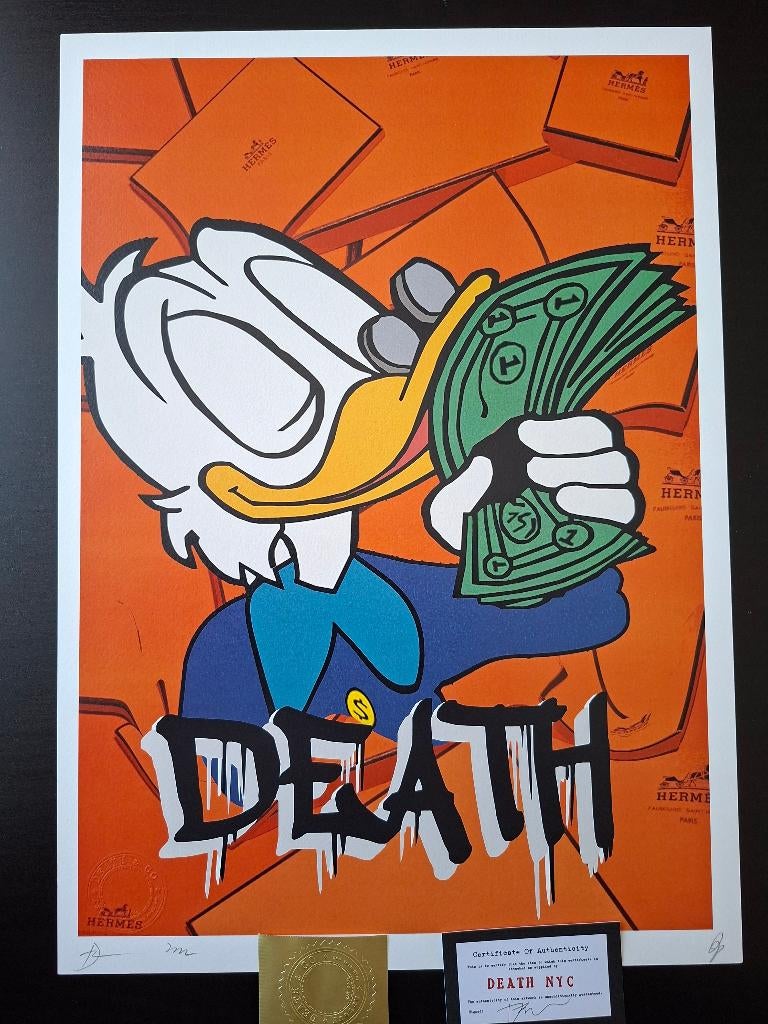 Death NYC, Dagobert Duck (Artist Proof), Ophalen, Donald Duck, Nieuw, Plaatje of Poster