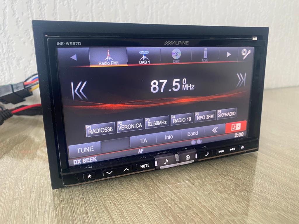 /////Alpine W987D dab+ hdmi Bluetooth navigatie touchscreen, Ophalen of Verzenden, Zo goed als nieuw