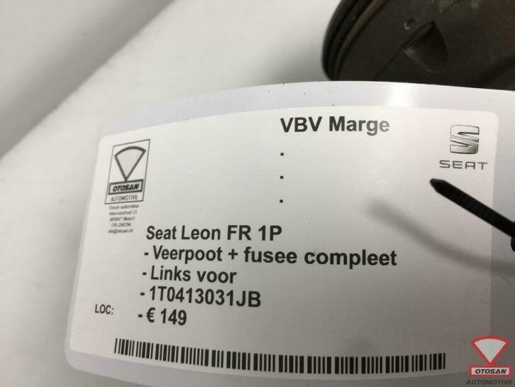 seat leon 1p fr veerpoot + fusee links voor 1t0413031jb, Gebruikt, Autovia A-2, Km 585 585
08760  Martorell, ES, Ophalen of Verzenden