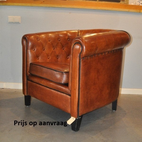 Nieuwe schapenleren fauteuils Lounge Atelier, Huis en Inrichting, Fauteuils, Nieuw, Ophalen of Verzenden, 50 tot 75 cm, Leer