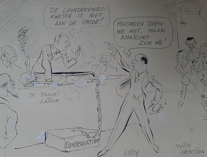 Originele tekening 1936 Nederlands Elftal Voetbal Berlijn, Antiek en Kunst, Ophalen