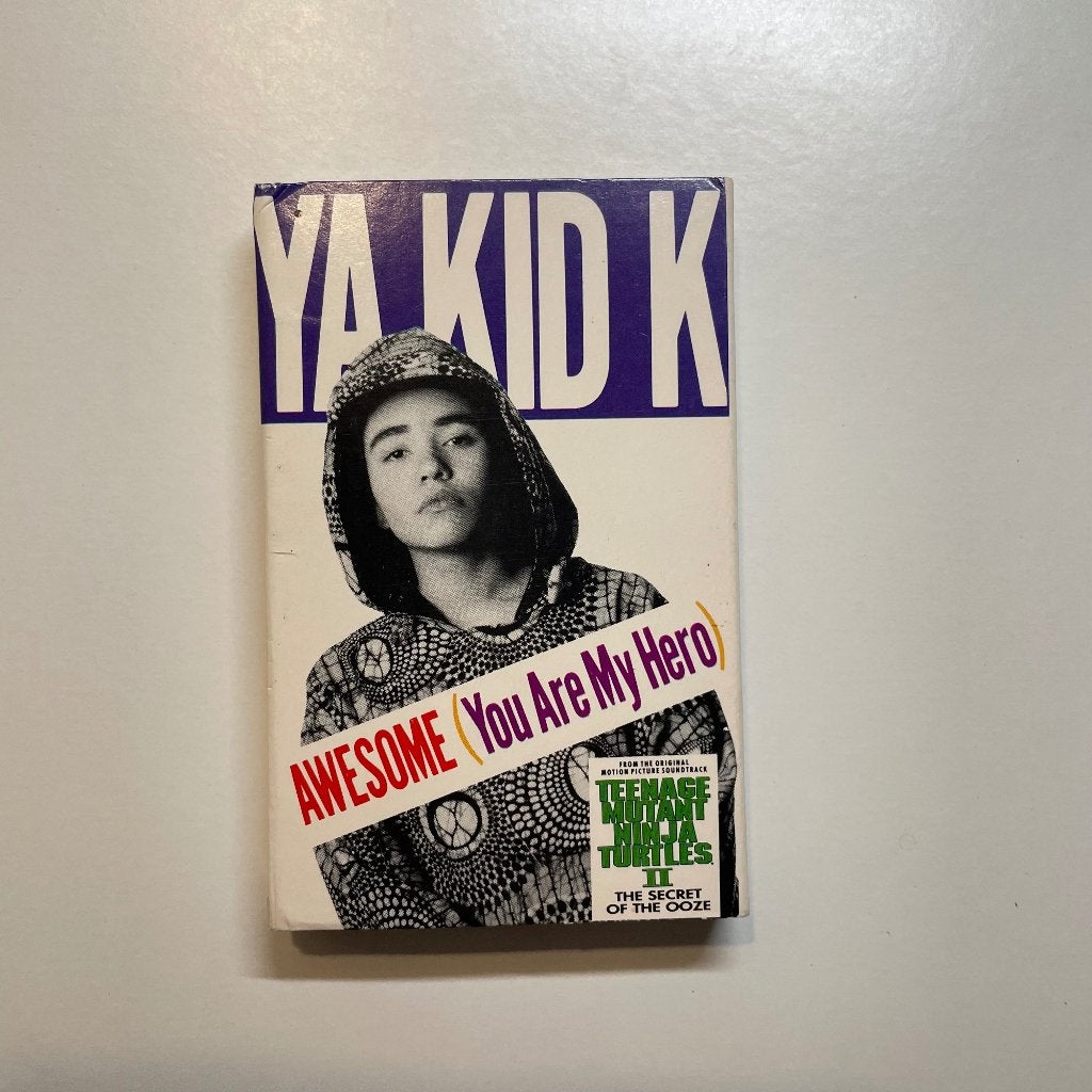 Ya Kid K – Awesome cassette 1991. TMNT II soundtrack., Filmmuziek en Soundtracks, 1 bandje, Ophalen of Verzenden, Zo goed als nieuw