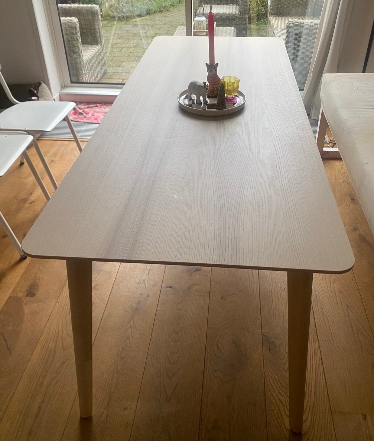 Eettafel 200x78 cm, zsm ophalen, Huis en Inrichting, Tafels | Eettafels, Ophalen, Zo goed als nieuw, Rechthoekig, 50 tot 100 cm