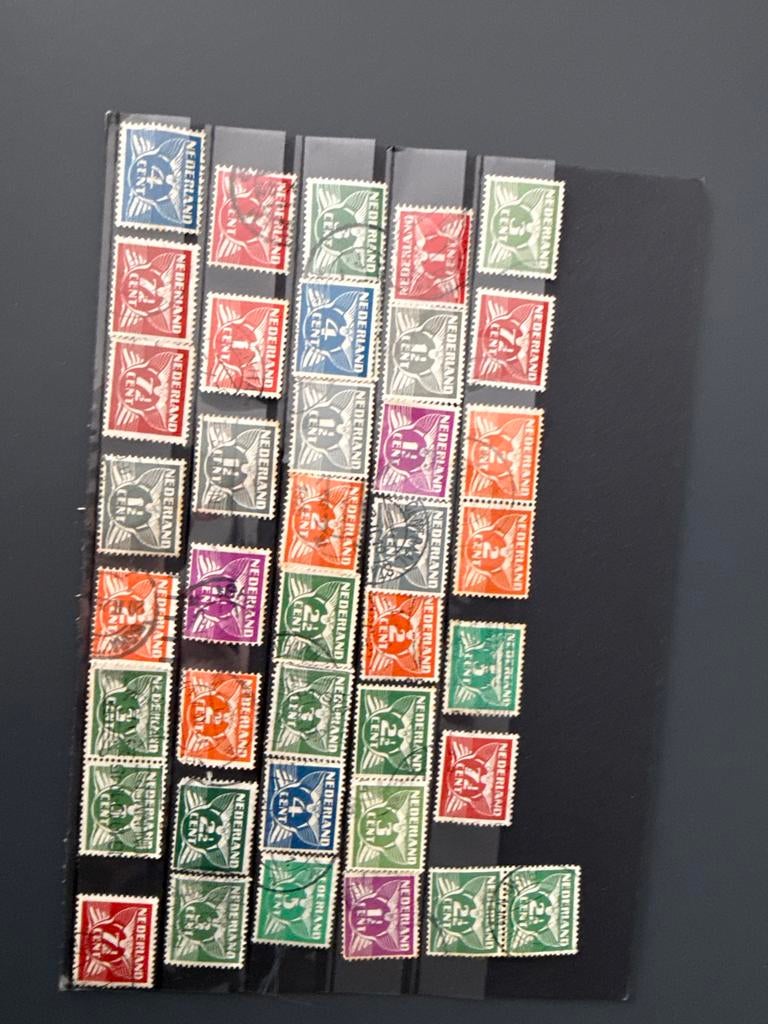 Verzameling Nederlandse postzegels, diverse waarden, Ophalen of Verzenden, Gestempeld