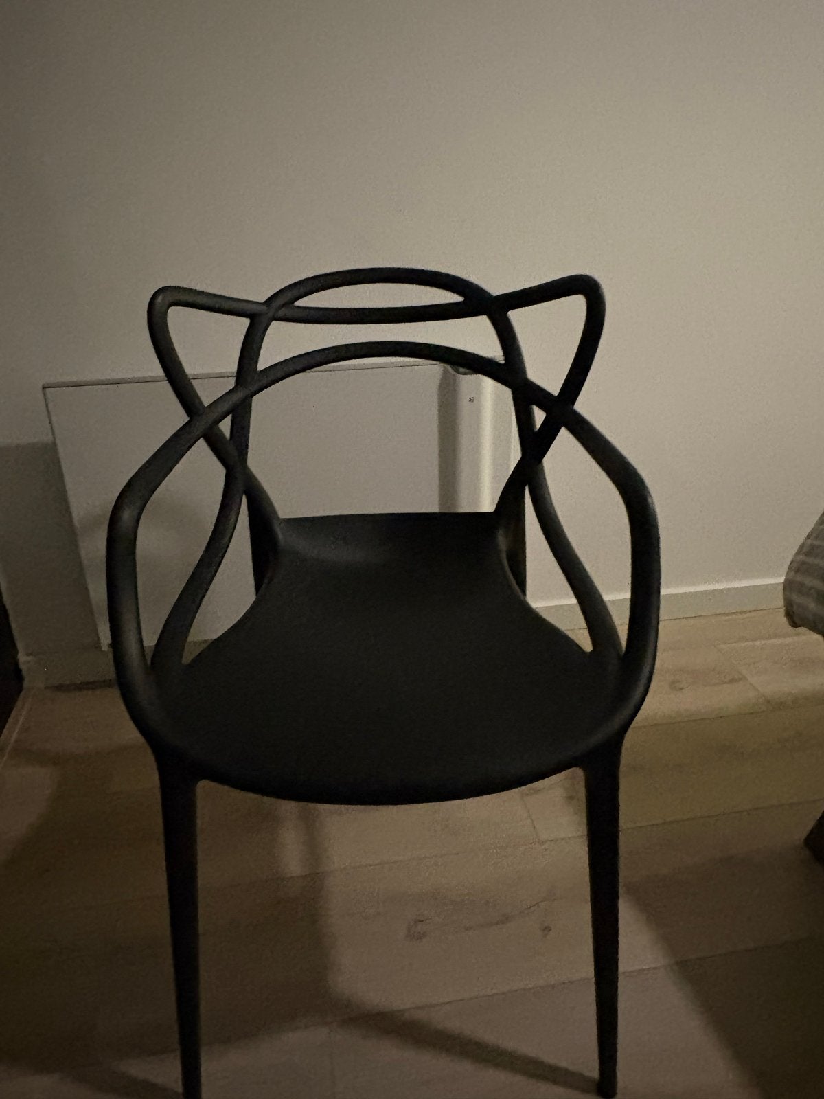 Moderne zwarte designstoel - Kartell Masters Chair, Ophalen, Kunststof, Zwart, Zo goed als nieuw
