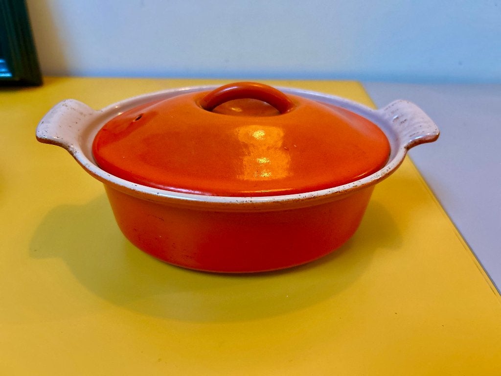 Gietijzeren pannetje Le Creuset, Le Creuset, Ophalen of Verzenden, Zo goed als nieuw, Overige materialen