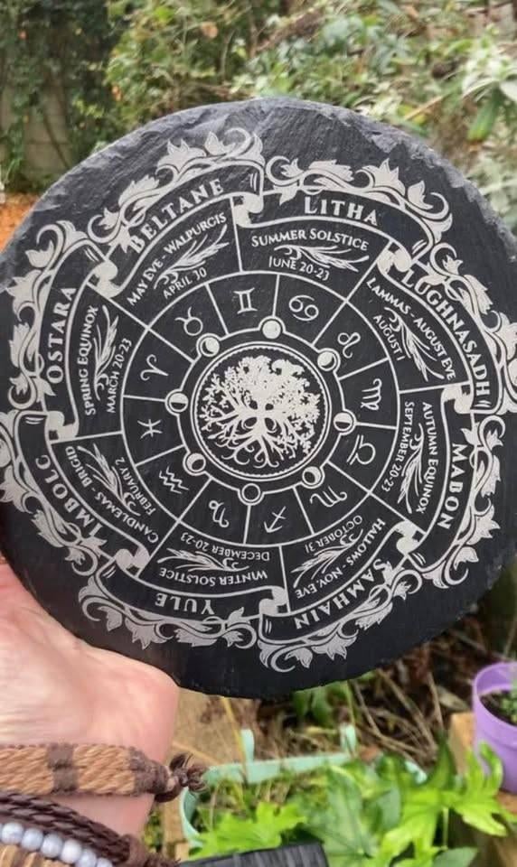 Wicca / Pagan Wheel of the year, Ophalen of Verzenden, Nieuw, Steen/keramiek