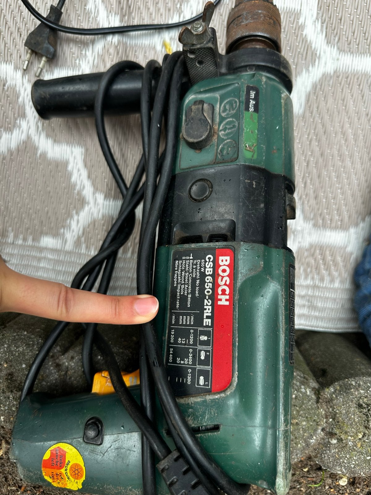 Bosch CSB 650-2RLE Boormachine - Gebruikt, Doe-het-zelf en Verbouw, 600 watt of meer, Variabele snelheid, Zo goed als nieuw, Ophalen
